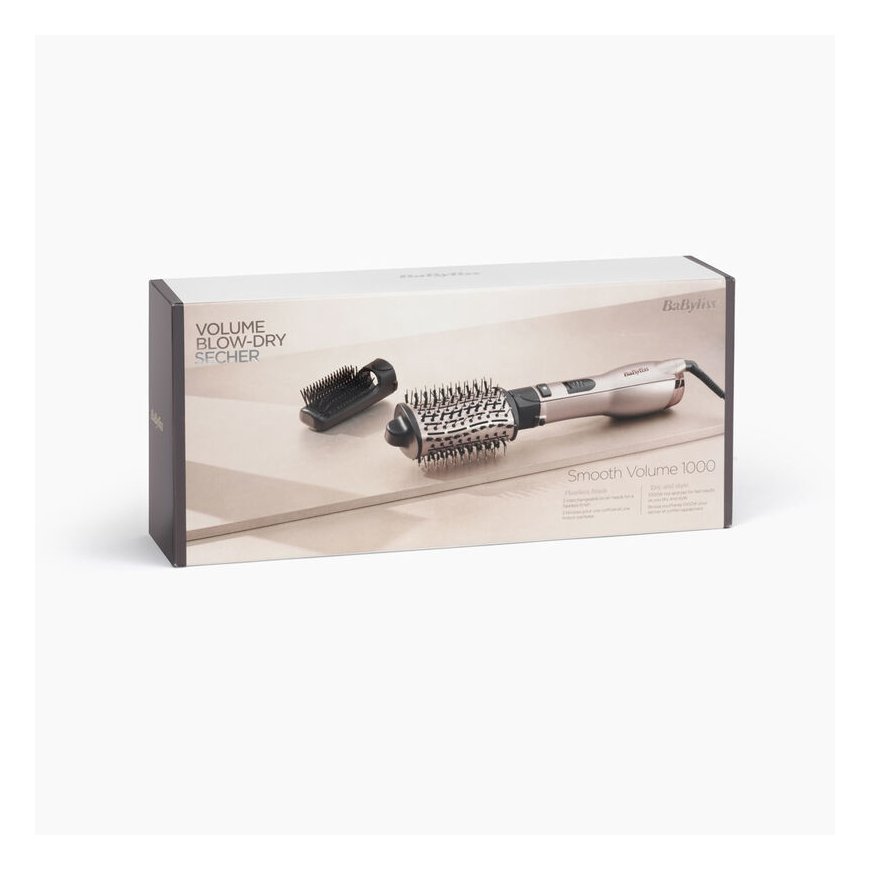 BaByliss AS90PE hair styling tool Hot air brush Warm Black, Pink gold 1000 W 2.2 m – 3