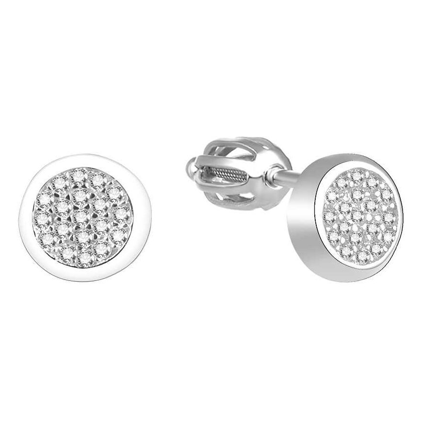 Beneto Silver earrings with zircons AGUP1537S