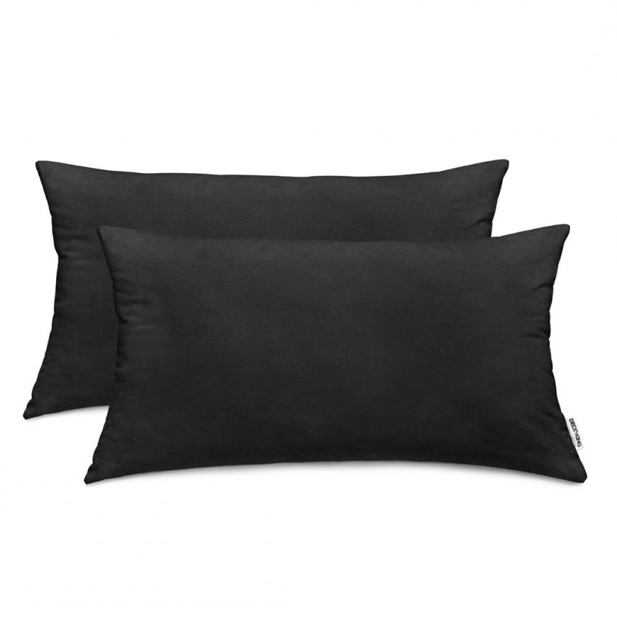 DecoKing Decorative pillowcase AMBER color black