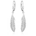 Beneto Timeless silver feather earrings AGUC2391L Beneto Timeless silver feather earrings AGUC2391L