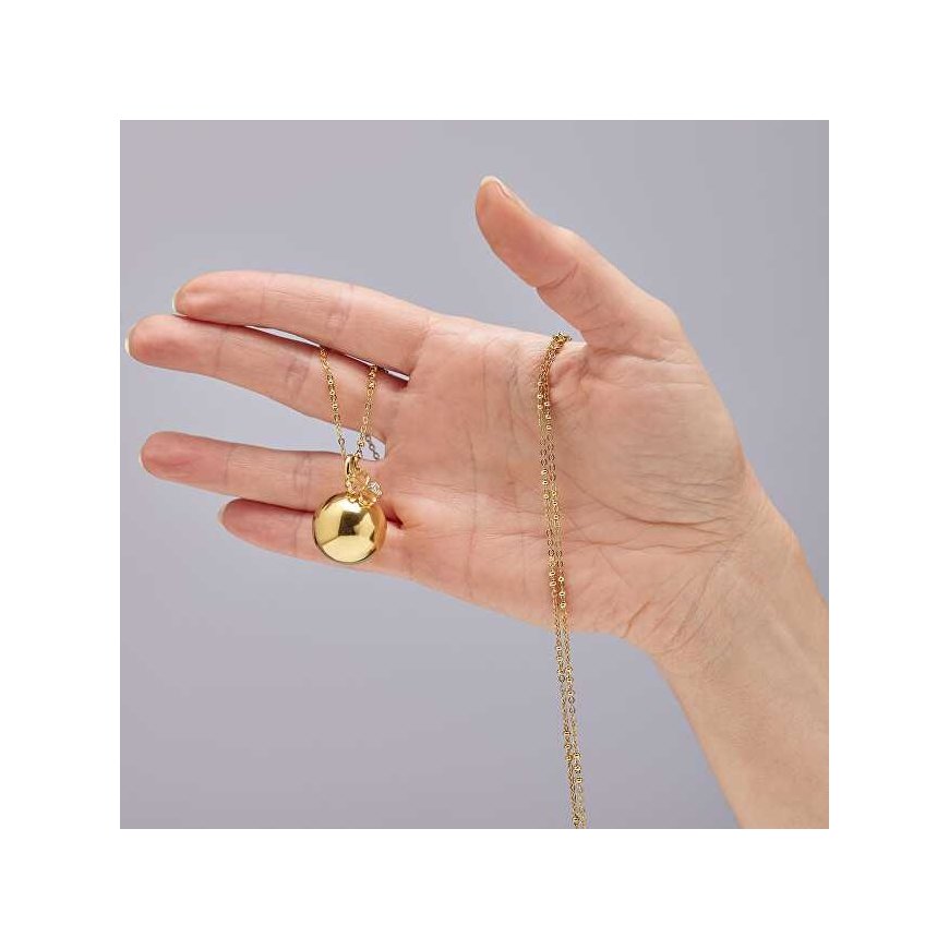 Brosway Long Gold Plated Necklace with Bell Four Leaf Clover Chakra BHKN155 – 2