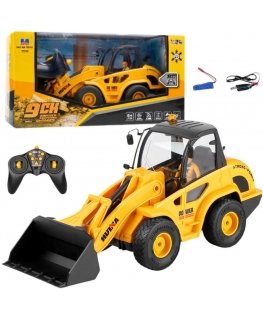 Backhoe Loader Bulldozer Remote Control RC Huina 1:24
