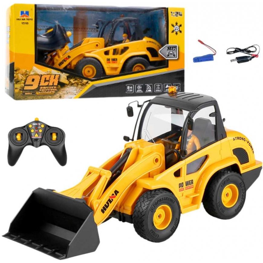 Huina Backhoe Loader Bulldozer Remote Control