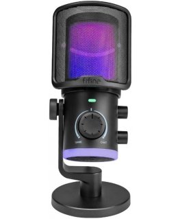 Fifine Technology FIFINE AmpliGame AM6 RGB Black (Black) Condenser Microphone