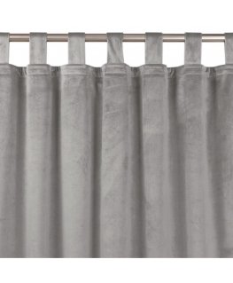 Homede Curtains VELVET TAB Grey 200x300