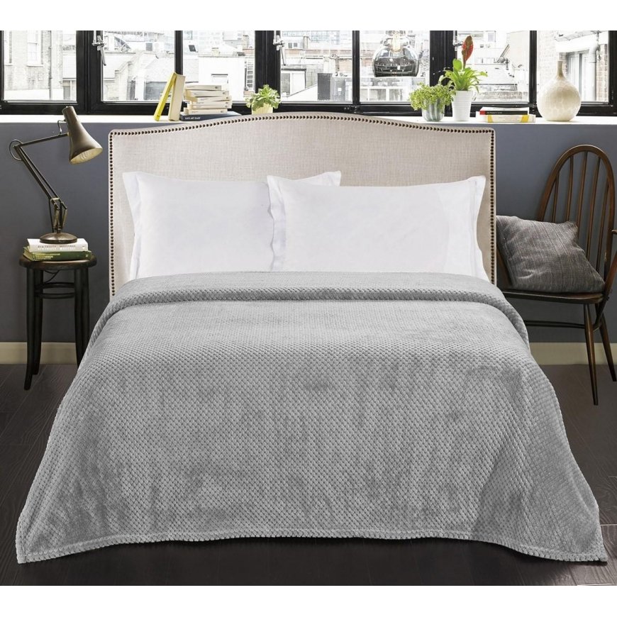 DecoKing Bedspread HENRY STEEL 170x210