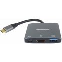 PremiumCord adapter USB-C to HDMI, USB3.0, PD, 4K and FULL HD 1080p resolution