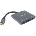 PremiumCord adapter USB-C to HDMI, USB3.0, PD, 4K and FULL HD 1080p resolution