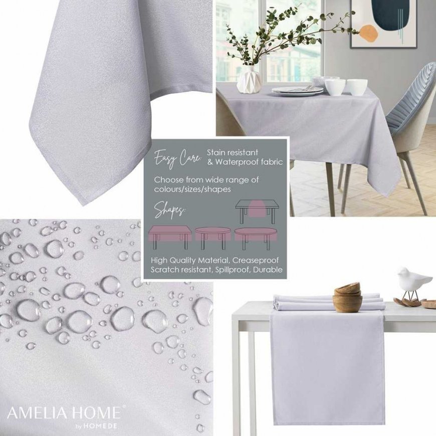 AmeliaHome Tablecloth AH EMPIRE HMD LILAC R100X100 – 2