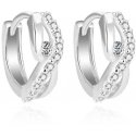 Beneto Shiny round earrings made of silver with zircons AGUC2126L Beneto Shiny round earrings made of silver with zircons AGUC2126L