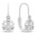 Brilio Silver Silver flower earrings for girls EA189W Brilio Silver Silver flower earrings for girls EA189W