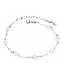 Agato Charming silver bracelet with pearls AGB784/21P