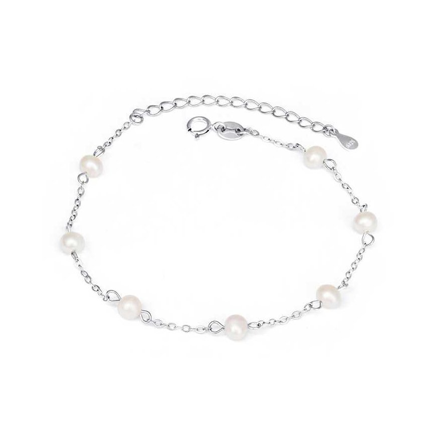 Agato Charming silver bracelet with pearls AGB784/21P
