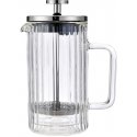 ZAPARZACZ DO KAWY HERBATY SZKLANY 1000ML FRENCH PRESS KLAUSBERG KB-7758 Silver ZAPARZACZ DO KAWY HERBATY SZKLANY 1000ML FRENCH PRESS KLAUSBERG KB-7758 Silver