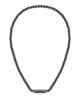 Hugo Boss Juodas plieno karoliai su Sphere karoliukais 1580657