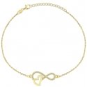 Brilio Silver Charming gold-plated bracelet with zircons BRC43Y Brilio Silver Charming gold-plated bracelet with zircons BRC43Y
