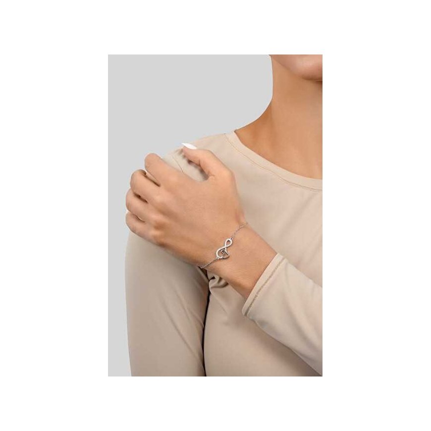 Brilio Silver Charming gold-plated bracelet with zircons BRC43Y – 3