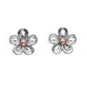 Hot Diamonds Hopeiset kukkakorvakorut timanteilla Forget me not DE618 Hot Diamonds Hopeiset kukkakorvakorut timanteilla Forget me not DE618