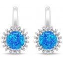 Brilio Silver Brilio Silver Elegant silver earrings with zircons and opals EA931WB Brilio Silver Brilio Silver Elegant silver earrings with zircons and opals EA931WB