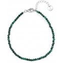 Agate Women's mineral bracelet with malachite POL-B07/21L Agate Women's mineral bracelet with malachite POL-B07/21L