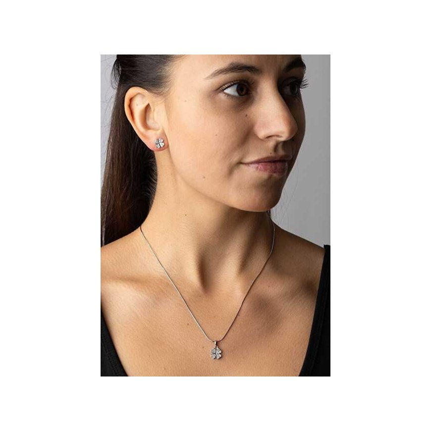 Silvego Silver four-leaf clover set JJJS2238 (earrings, pendant) – 3