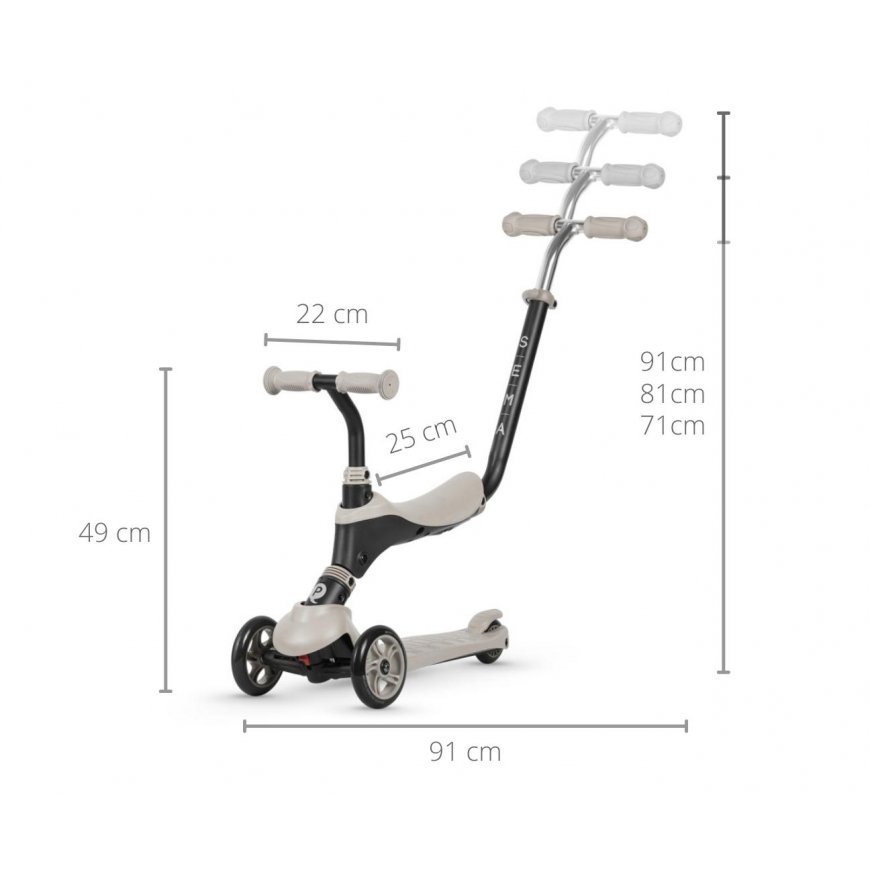 Qplay Scooter Sema 3in1 beige – 5