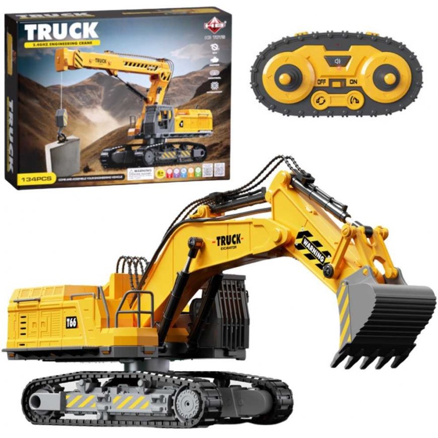Lean Toys DIY Remote Controlled Crawler Excavator 133el RC