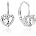 Beneto Charming silver earrings with hearts AGUC1283DL Beneto Charming silver earrings with hearts AGUC1283DL