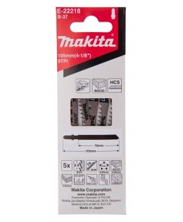 Makita E-22218 jigsaw/scroll saw/reciprocating saw blade High carbon steel (HCS) 5 pc(s)