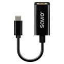 Savio AK-79 USB grafiskais adapteris Melns Savio AK-79 USB grafiskais adapteris Melns