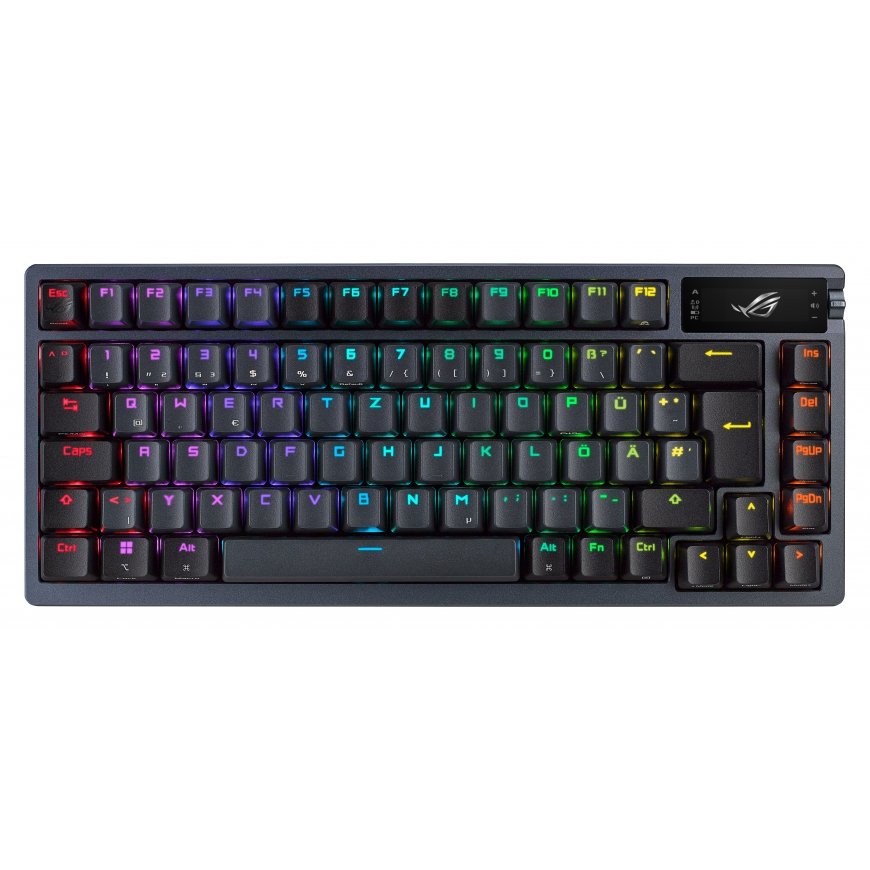 ASUS ROG AZOTH tastatūra Speļu USB + RF Wireless + Bluetooth Melns