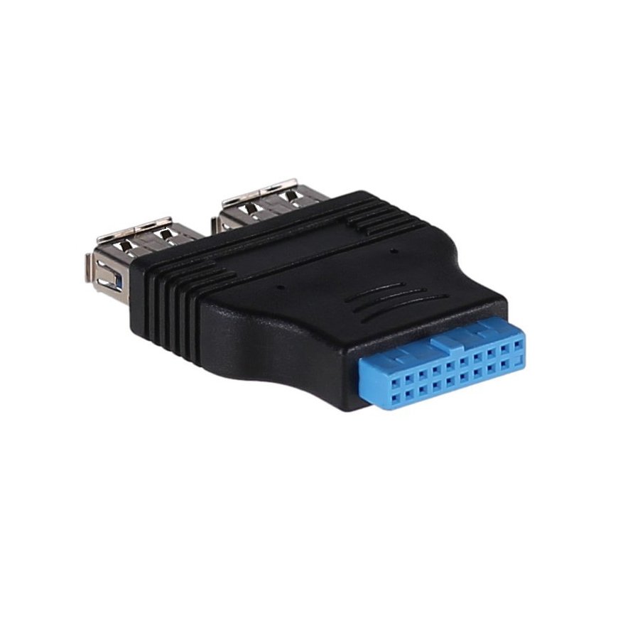 Akyga ATX to 2xUSB 3.0 AK-CA-58 USB Juoda, Mėlyna