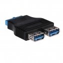 Akyga ATX to 2xUSB 3.0 AK-CA-58 USB Black, Blue Akyga ATX to 2xUSB 3.0 AK-CA-58 USB Black, Blue