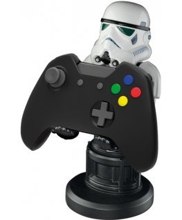 EXG Cable Guys - Star Wars Stormtrooper Aktiivinen teline Matkapuhelin/älypuhelin, Kaukosäädin musta, Valkoinen