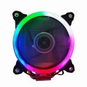 Gembird CPU-HURACAN-ARGB-X130 Datora dzesēšanas sistēma Procesors Gaisa dzesētājs 12 cm Melns, Balts Gembird CPU-HURACAN-ARGB-X130 Datora dzesēšanas sistēma Procesors Gaisa dzesētājs 12 cm Melns, Balts