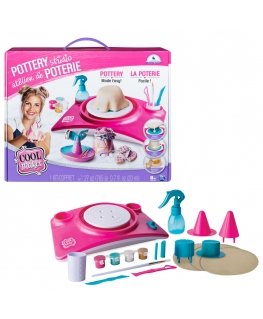 Cool Maker , Pottery Studio, Clay Pottery Wheel Craft Kit for Kids Aged 6 and Up (Edition May Vary)