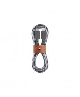 Native Union BELT-KV-CL-ZEB-2 „Lightning“ kabelis 1,2 m Juoda, Balta