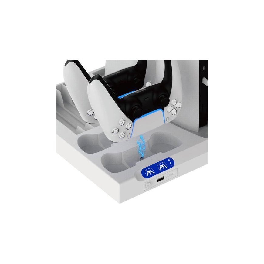 iPega P5S028 Charging Stand + Cooling for PS5 / PS5 Slim / PS5 Pro Game Controller – 2