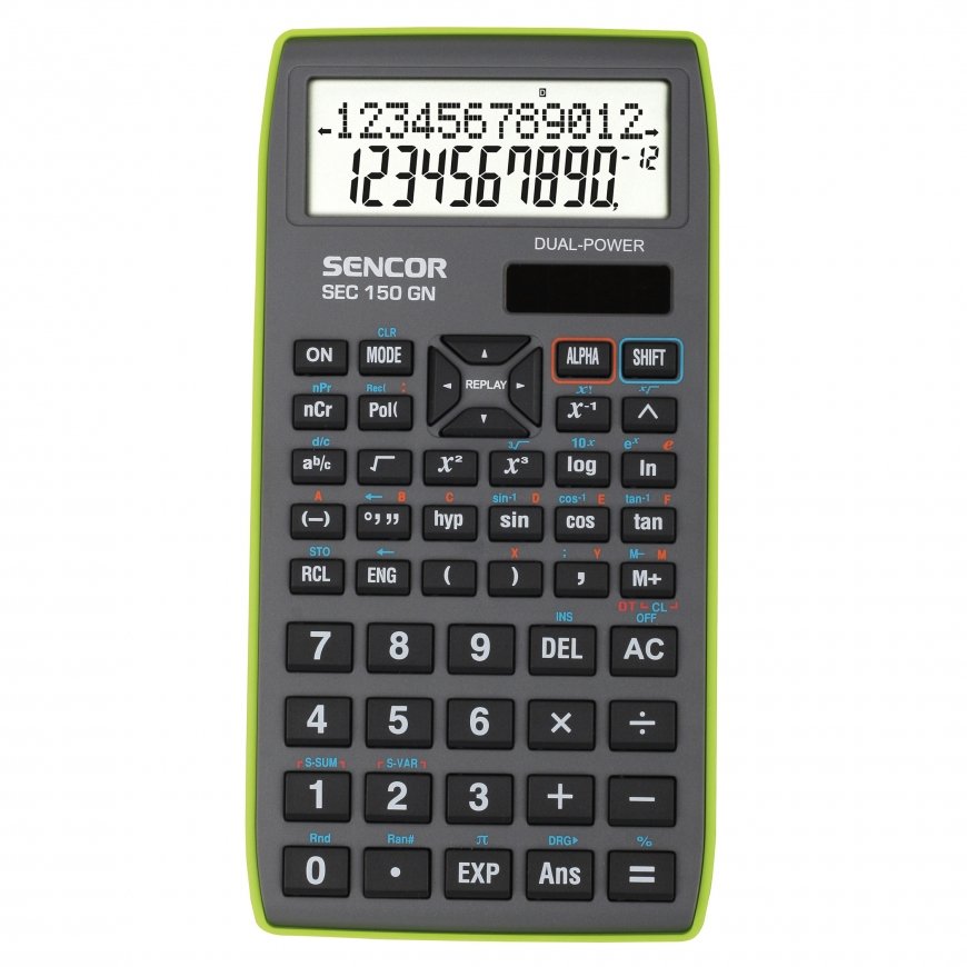 Calculator SEC 150 GN School, 12+10 Digit LCD