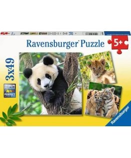 Ravensburger 05666 puzle Kontūras puzle 49 pcs Dzīvnieki