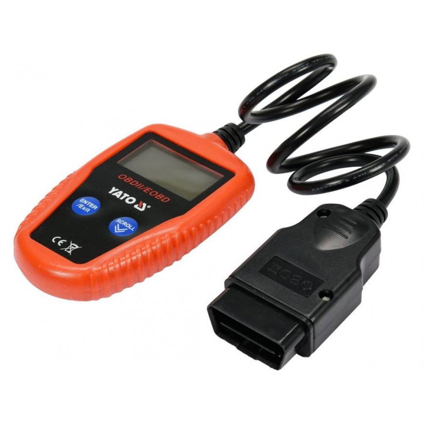 Yato YT-72977 sõiduki diagnostikaskänner OBD II Must, Punane – 3