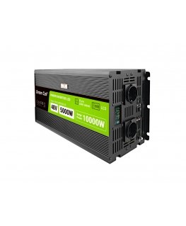 Green Cell Przetwornica napicia PowerInverter LCD 48 V 5000W/10000W Przetwornica samochodowa z wywietlaczem - czysty sinus