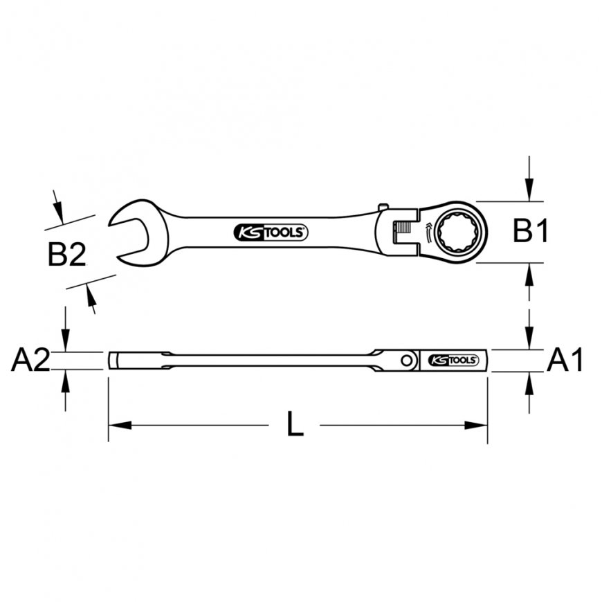 KS Tools 503.4808 lenkkiavainsarja – 3
