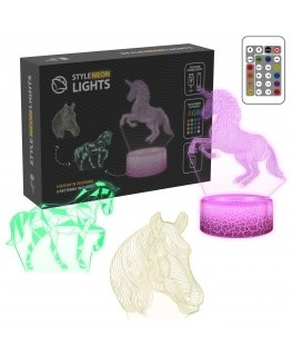 Manta SNL116RGB LED lamp Light decoration Horses RGB 3D