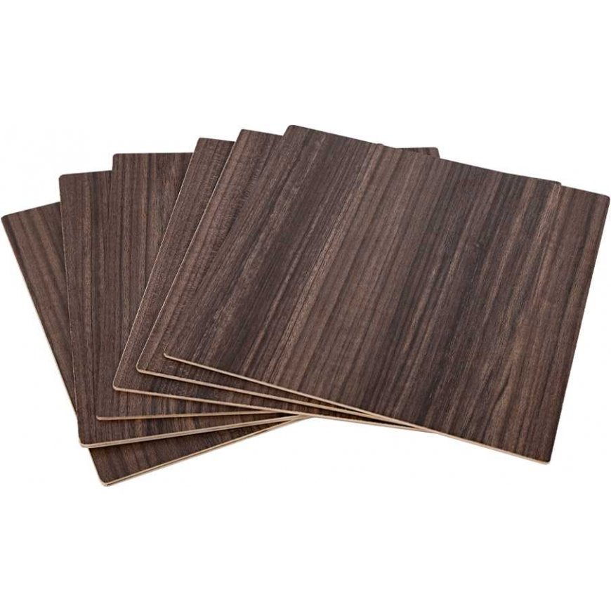 Creality Falcon series walnut plywood sheets 200x200x3mm - 10pcs