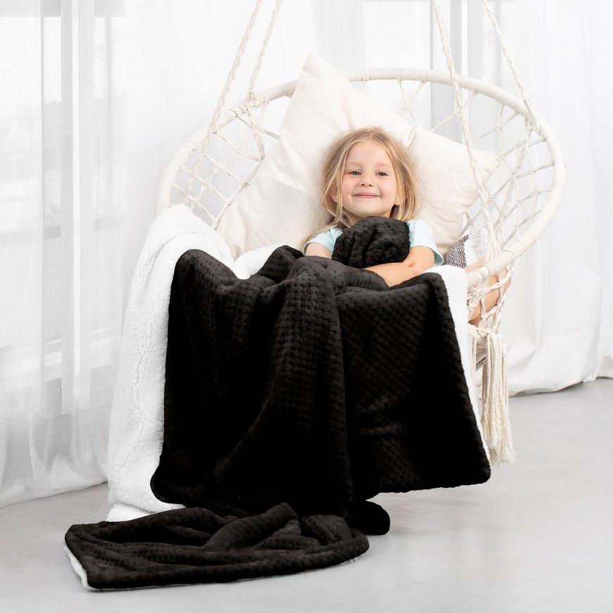 AmeliaHome Peitto SHLEEPY, 220x240 cm, väri: musta/valkoinen – 5