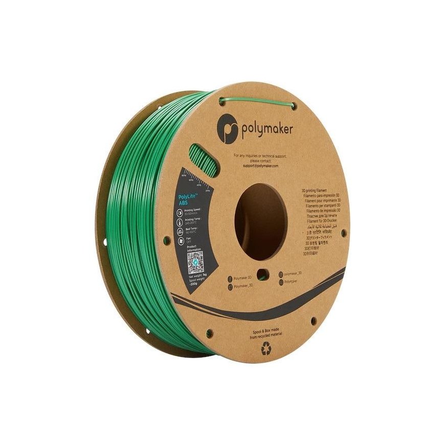 Plastic Polymaker PolyLite ABS - 1.75mm - 1kg - Green