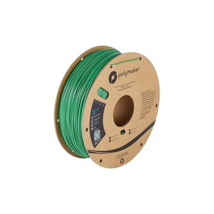 Plastikas Polymaker PolyLite ABS - 1.75mm - 1kg - Žalias – 2