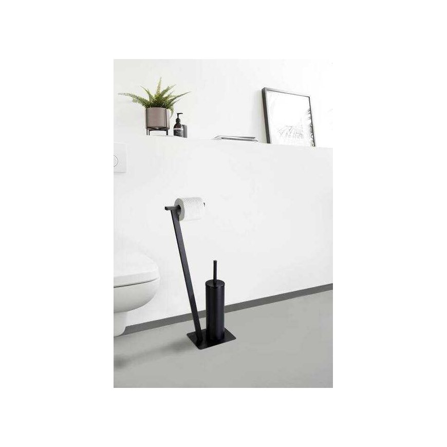 WC-paperipidike ja wc-harja LIRIO, musta, WENKO – 3