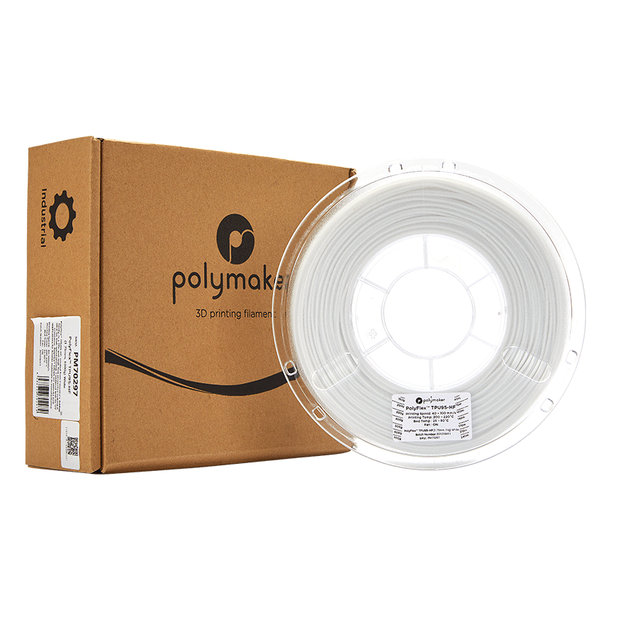 Polymaker PolyFlex TPU-95A High Speed - 1kg - 1.75mm - White – 3